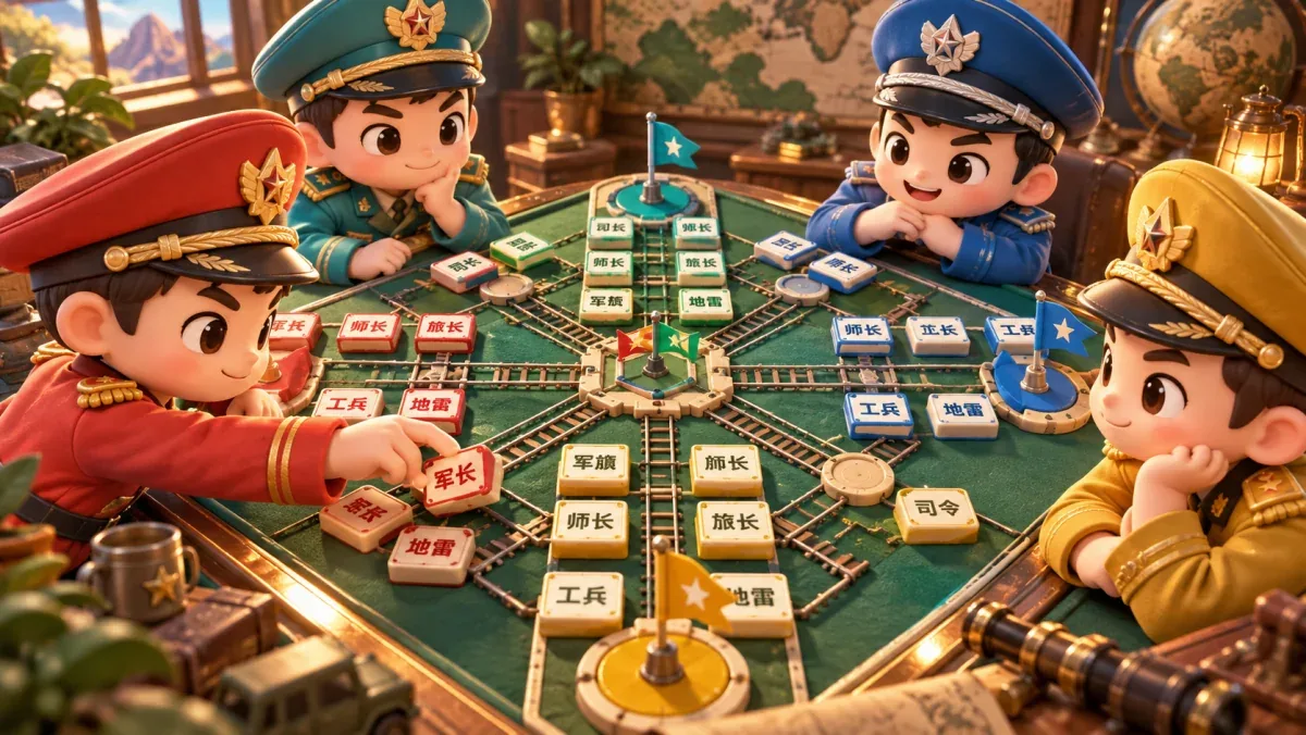 四国军棋：四方布阵，对家同盟
